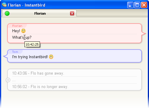 Captura de tela de Instantbird