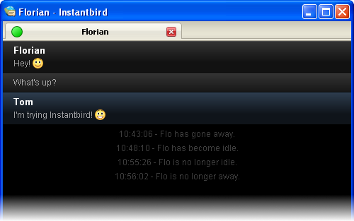 Captura de tela de Instantbird